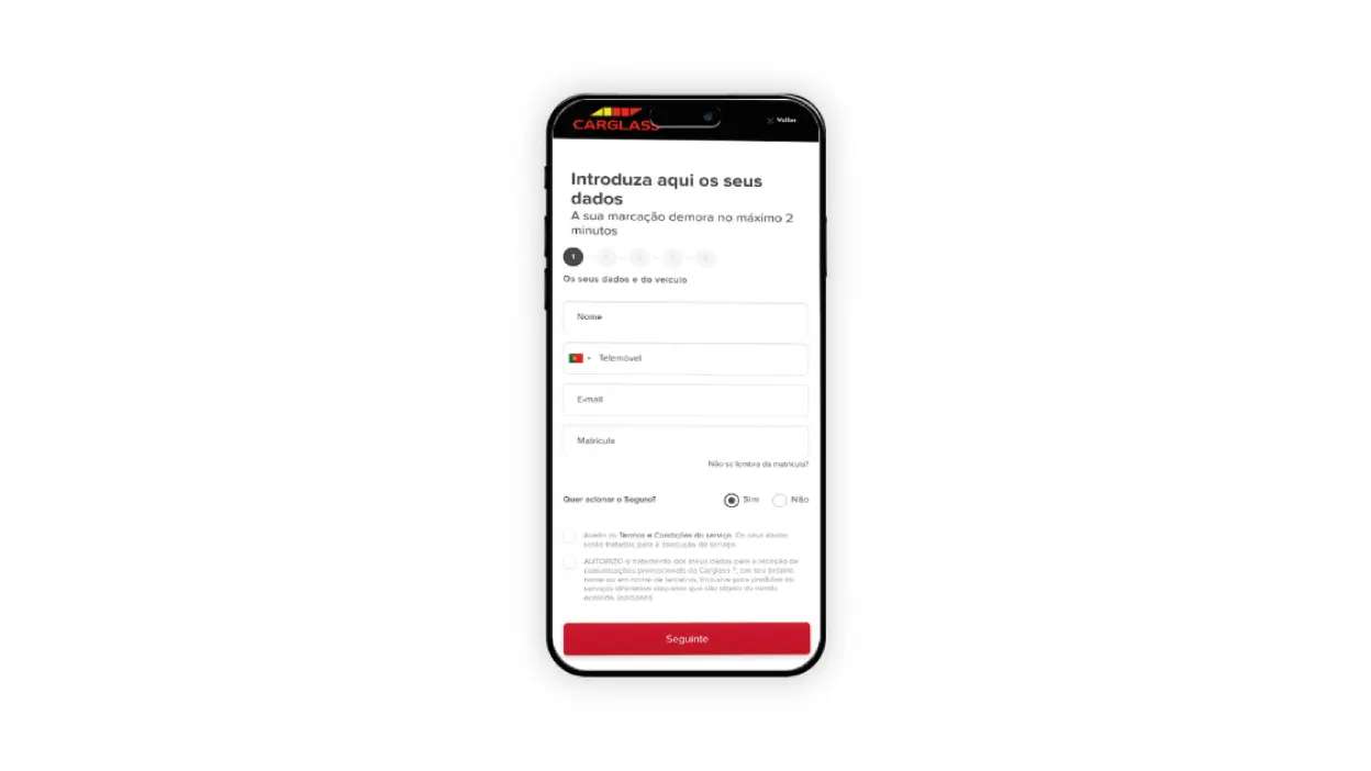 Como fazer marcação online Carglass