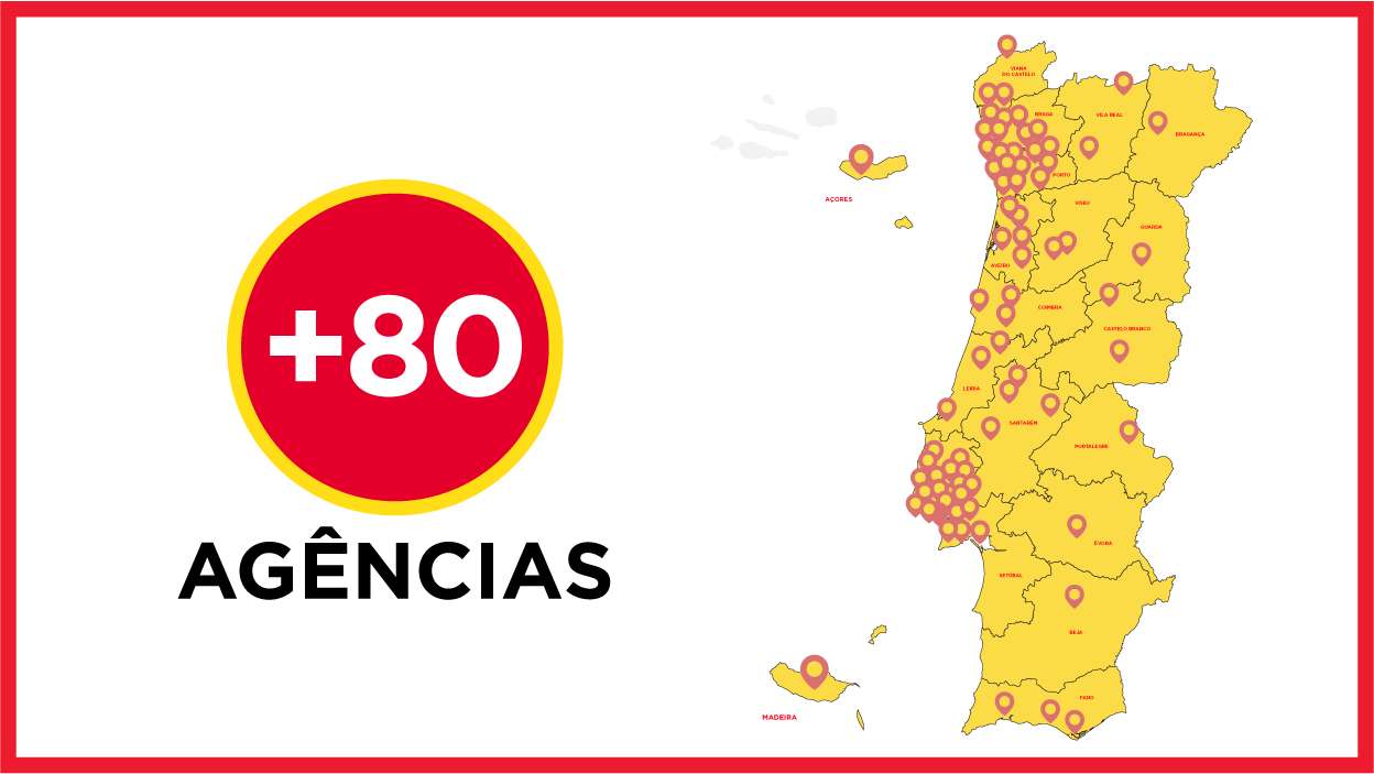 mapa agências